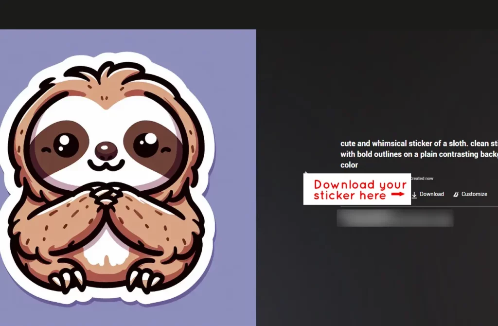 how to download the sticker image you create from bing's copilot designer tool